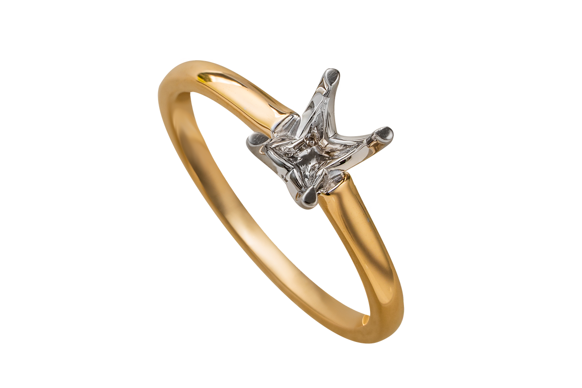 3/4ct. Hand-Selected Loose Oval Diamond and 14K White or Yellow Gold Shank