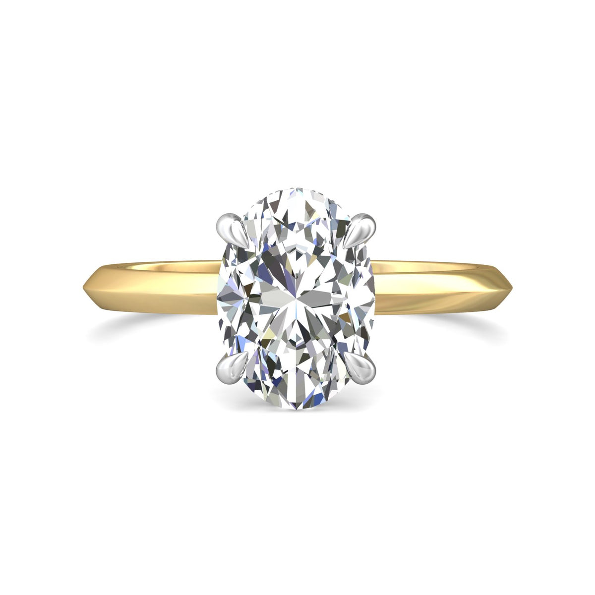 .05ct. t.w. Diamond Engagement Ring in 14K Yellow and White Gold