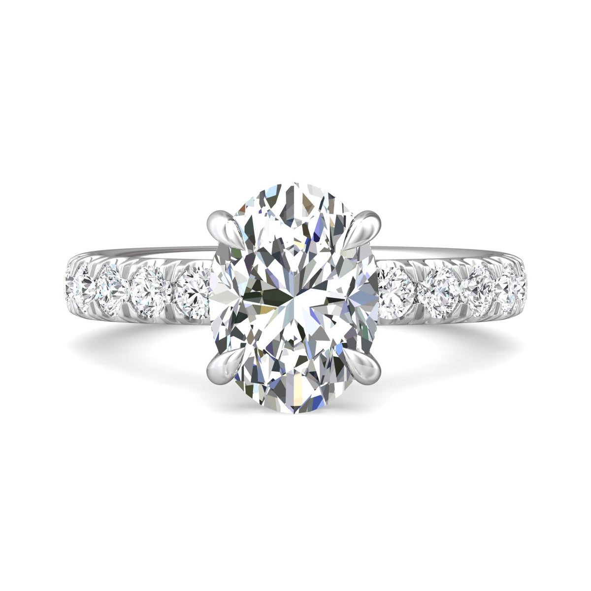 3/4ct. t.w. Diamond Engagement Ring in 14K White Gold