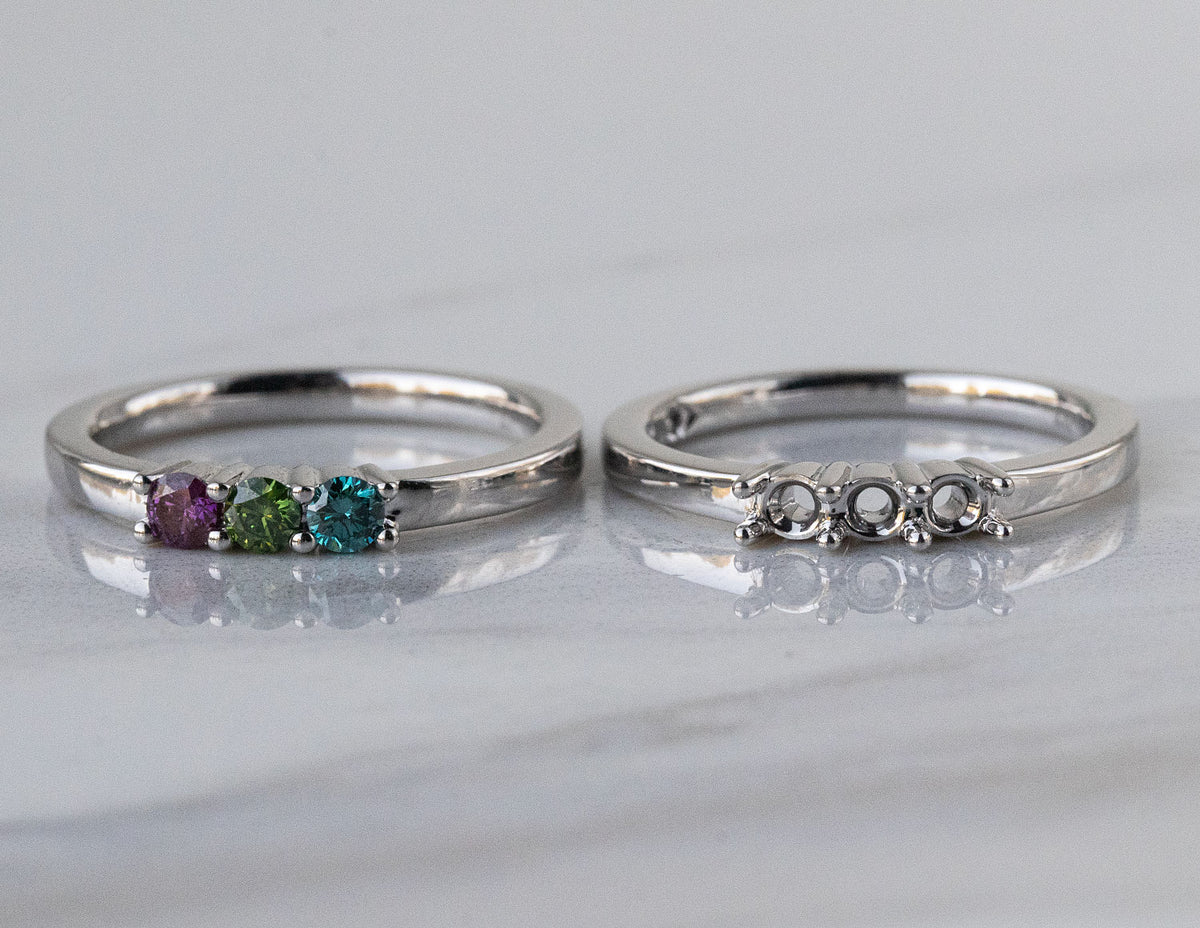 Family Ring in Sterling Silver