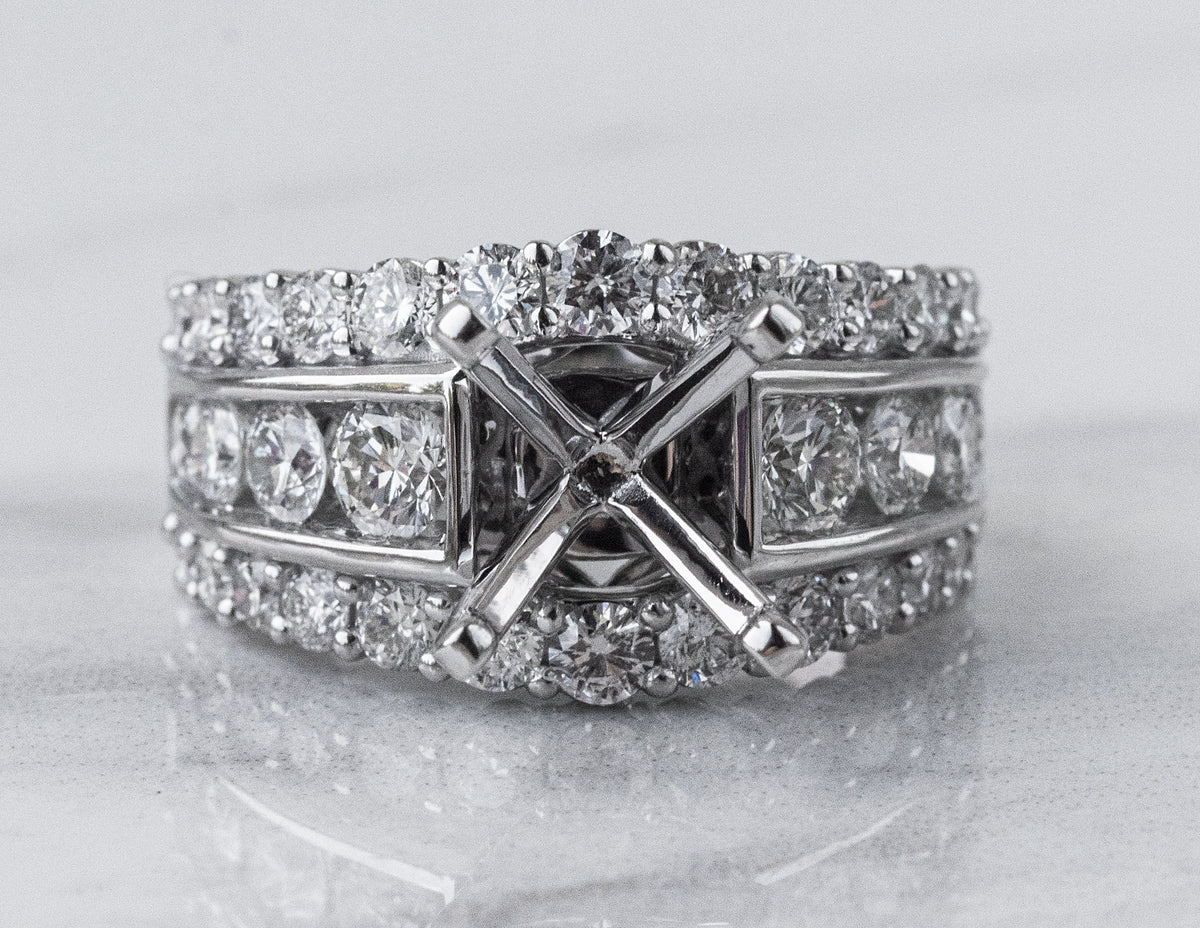 2 2/5ct. t.w. Diamond Engagement Ring in 14K White Gold