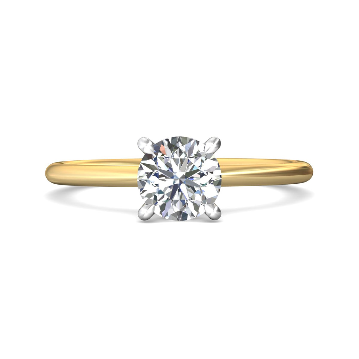 .04ct. t.w. Diamond Engagement Ring in 14K Yellow & White Gold