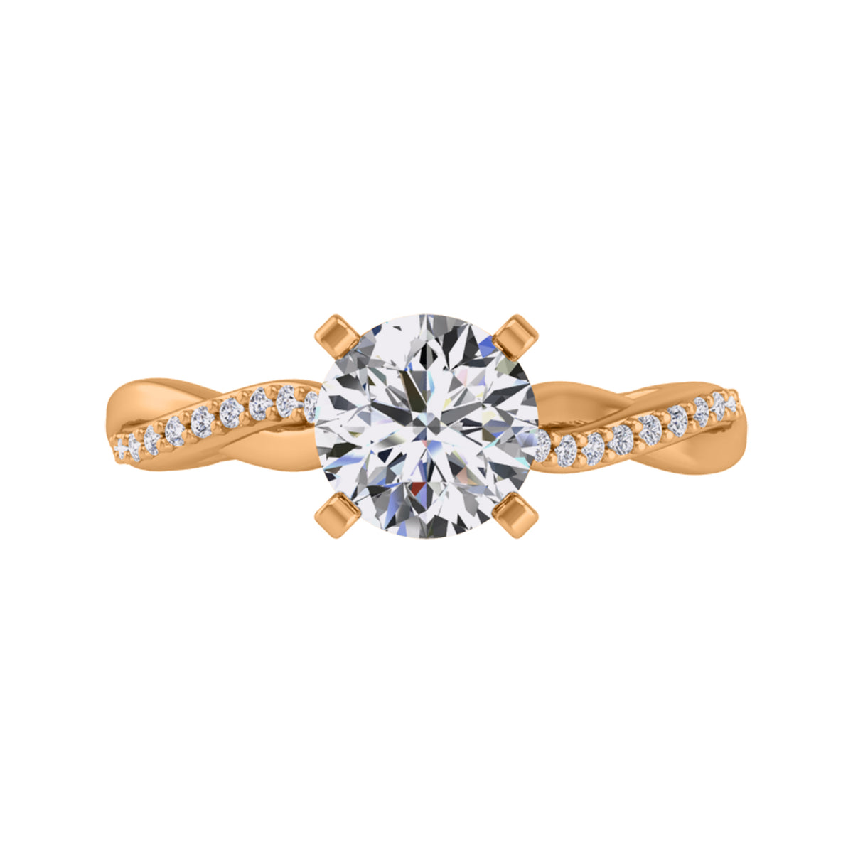 1/10ct. t.w. Diamond Engagement Ring in 14K Yellow Gold