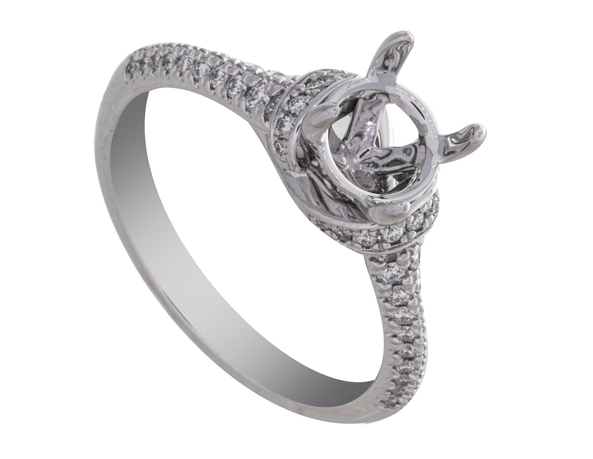 1/3ct. t.w. Diamond Engagement Ring in 14K White Gold