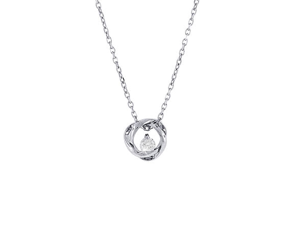 1/10ct. t.w. Kessler 81 Round Diamond Pendant in Sterling Silver