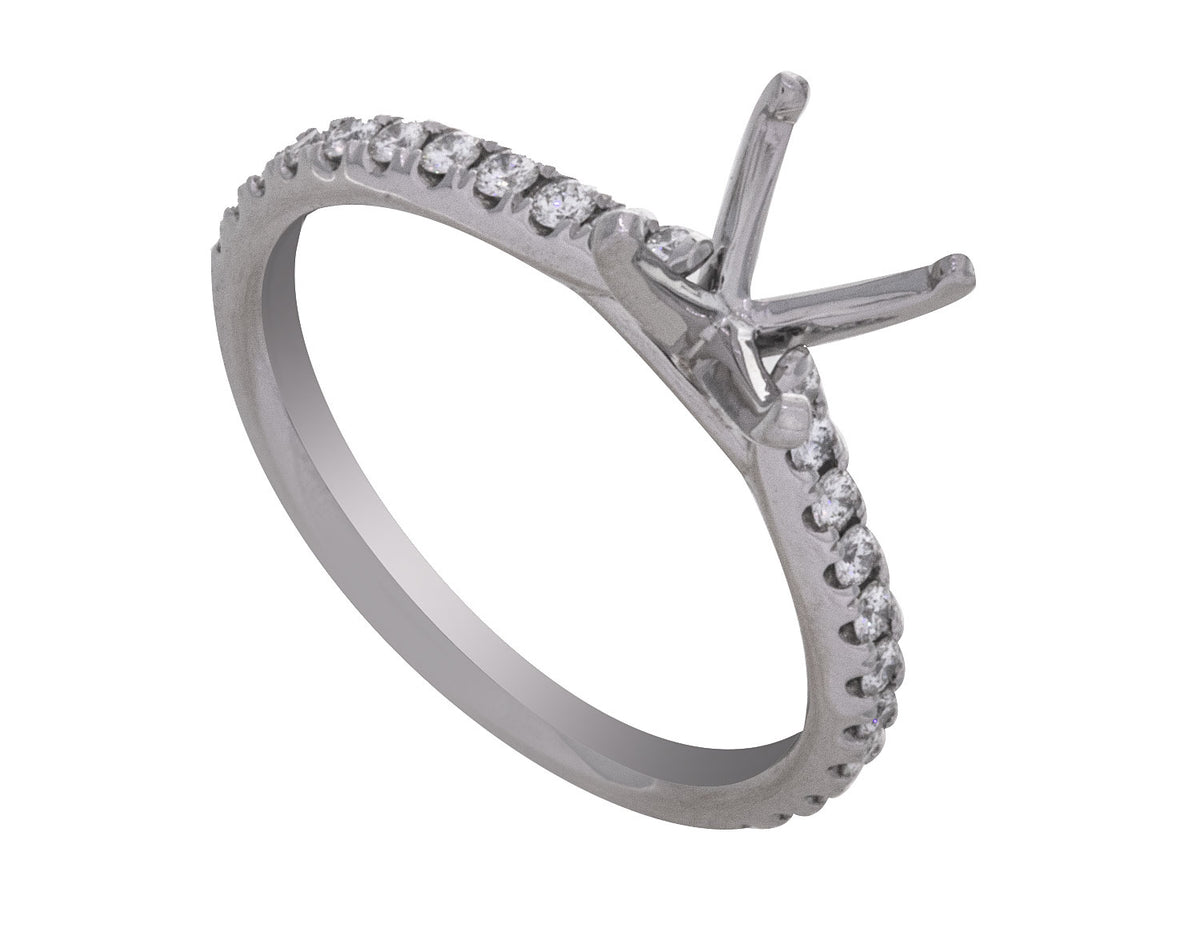 1/4ct. t.w. Kessler 81 Diamond Engagement Ring in Platinum
