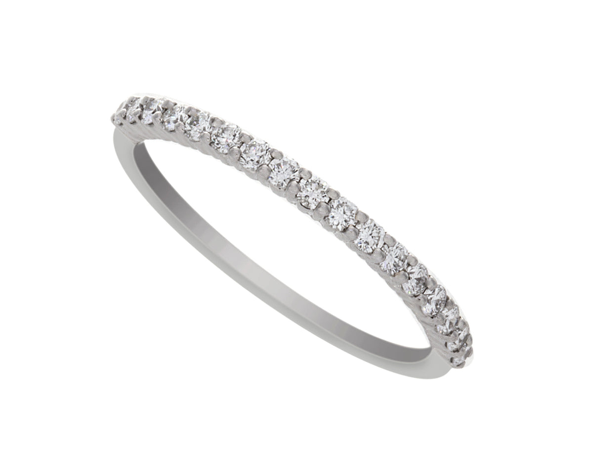 1/4ct. t.w. Round Diamond Anniversary Ring in 14K White Gold