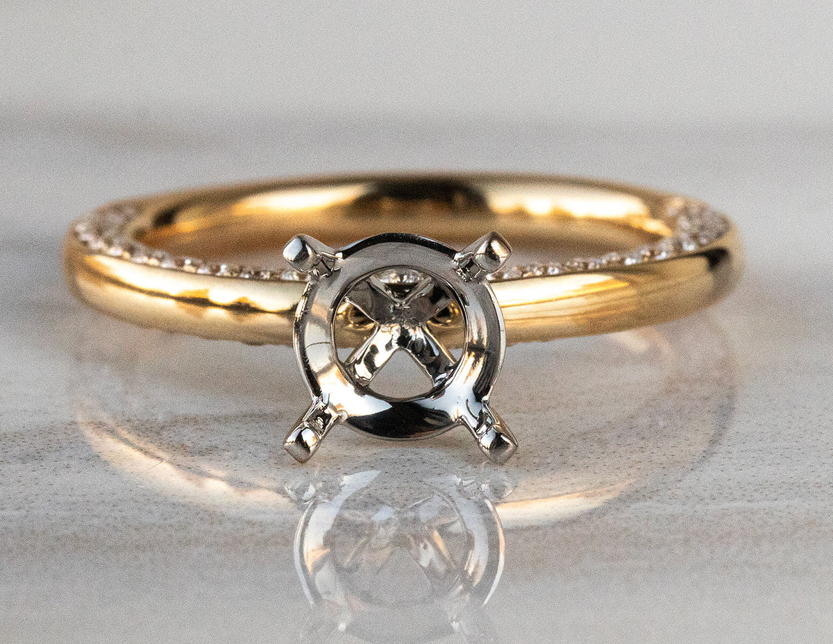 1/2ct. t.w. Kessler 81 Diamond Engagement Ring in 18K Yellow Gold