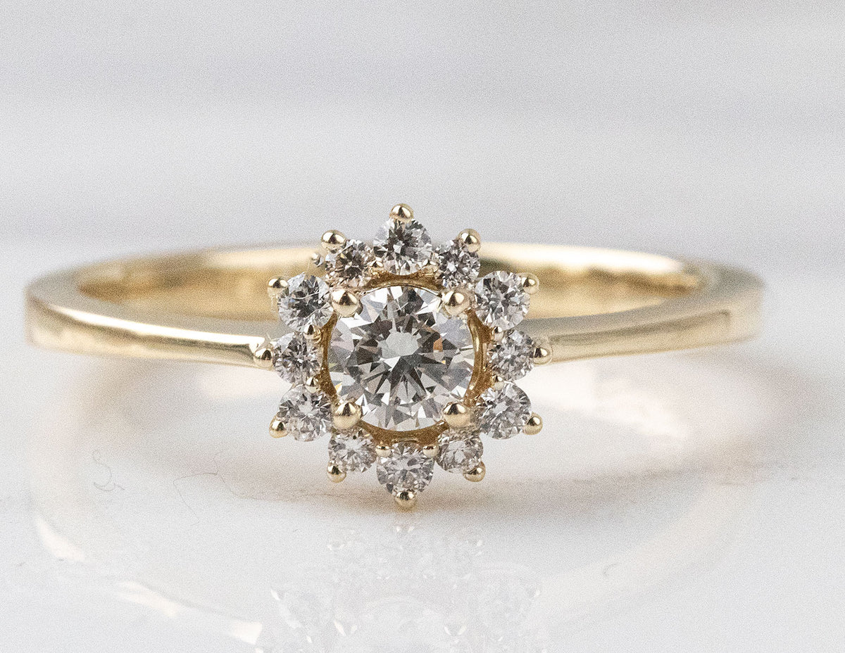 2/5ct. t.w. Round Cut Diamond Engagement Ring in 14K Yellow Gold
