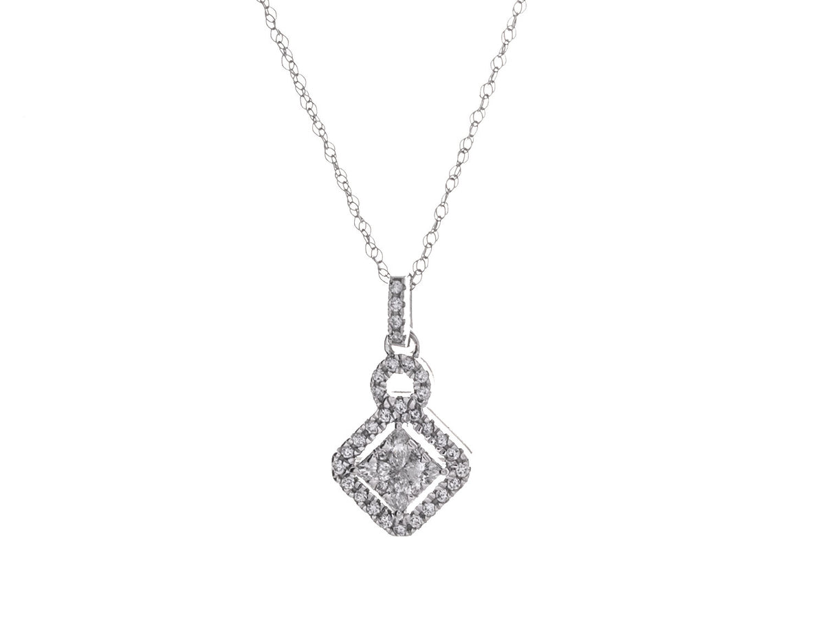 1/4ct. t.w. Diamond Fashion Pendant in 14K White Gold