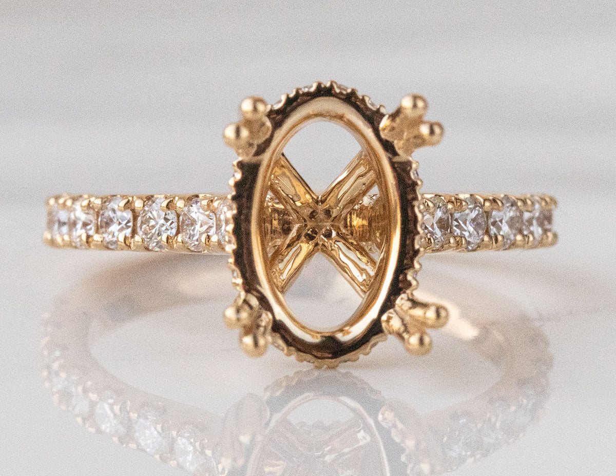 3/4ct. t.w. Newborn Lab Created Diamond Engagement Ring in 18K Yellow Gold