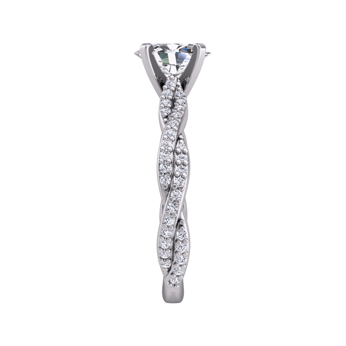 1/4ct. t.w. Diamond Engagement Ring in 14K White Gold
