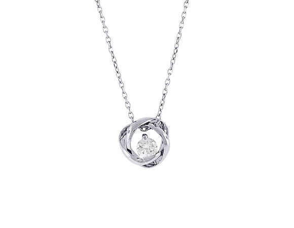 1/4ct. t.w. Kessler 81 Round Diamond Pendant in Sterling Silver