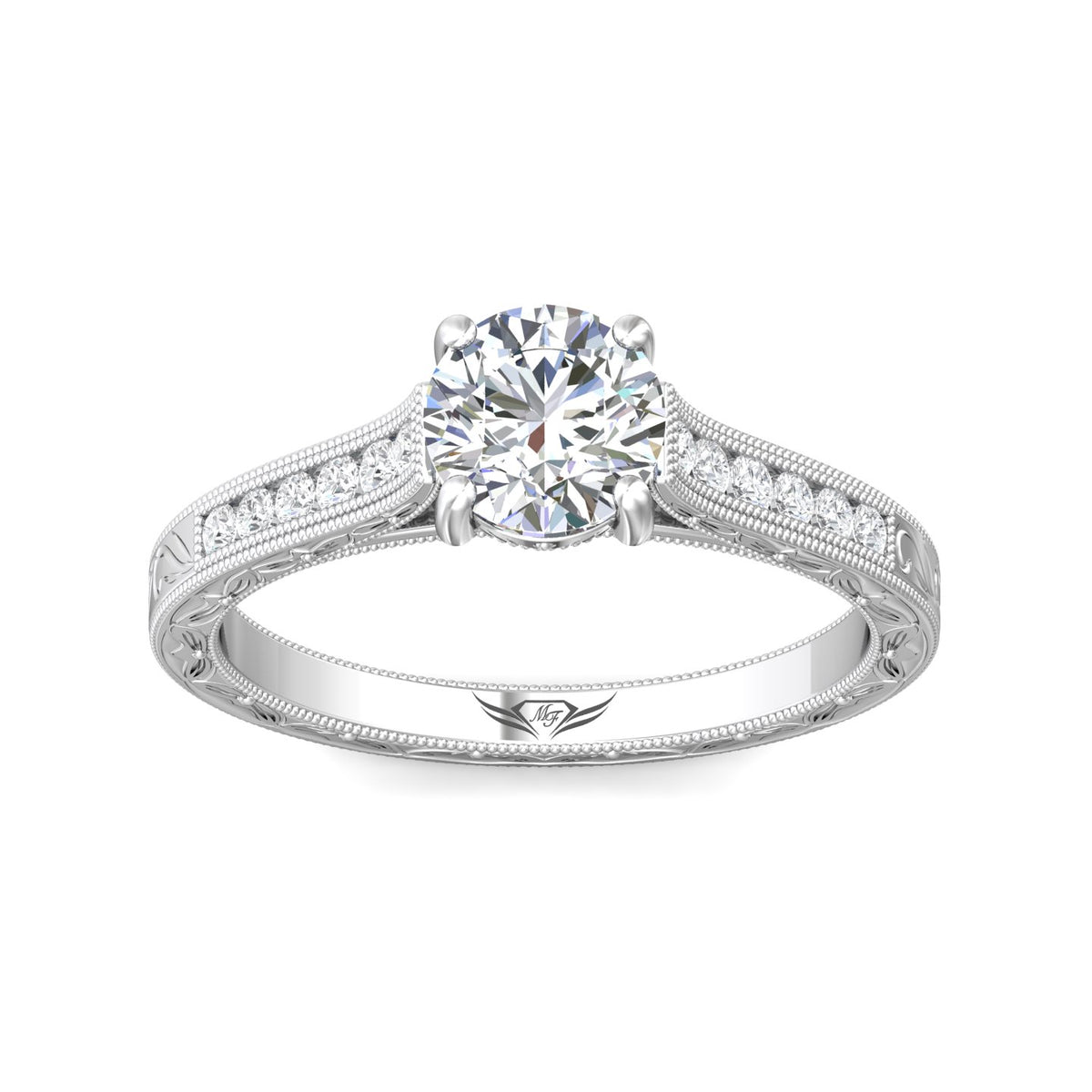 1/4ct. t.w. Diamond Engagement Ring in 14K White Gold