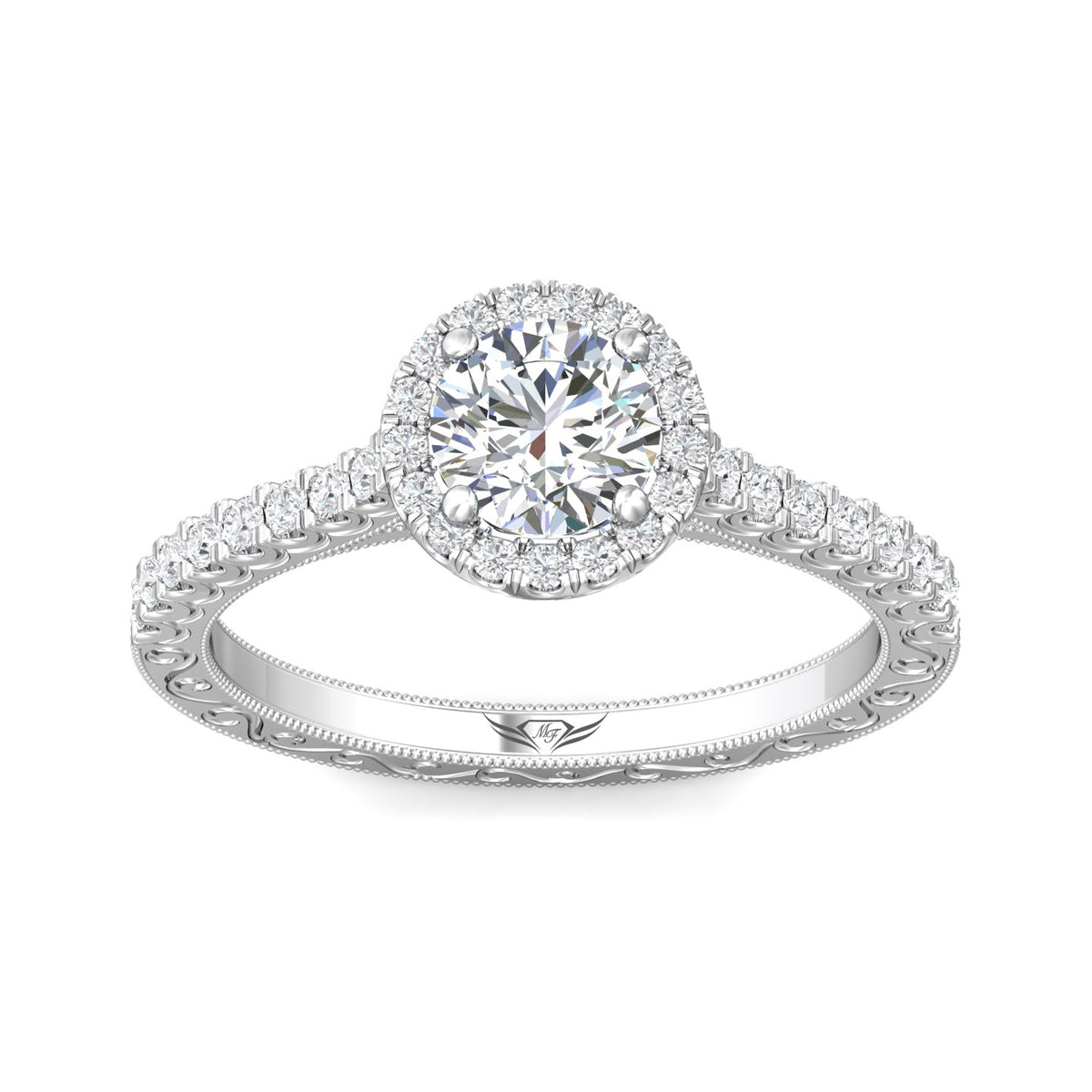 1/3ct. t.w. Diamond Engagement Ring in 14K White Gold