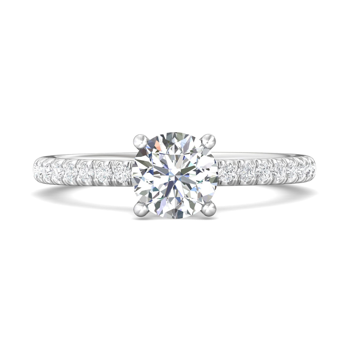 1/4ct. t.w. Diamond Engagement Ring in 14K White Gold