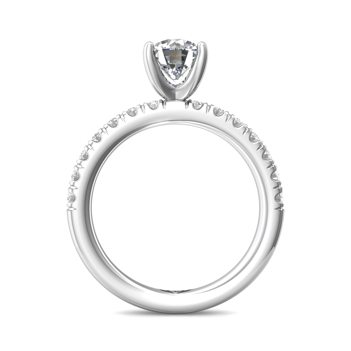 1/2ct. t.w. Diamond Engagement Ring in 14K White Gold