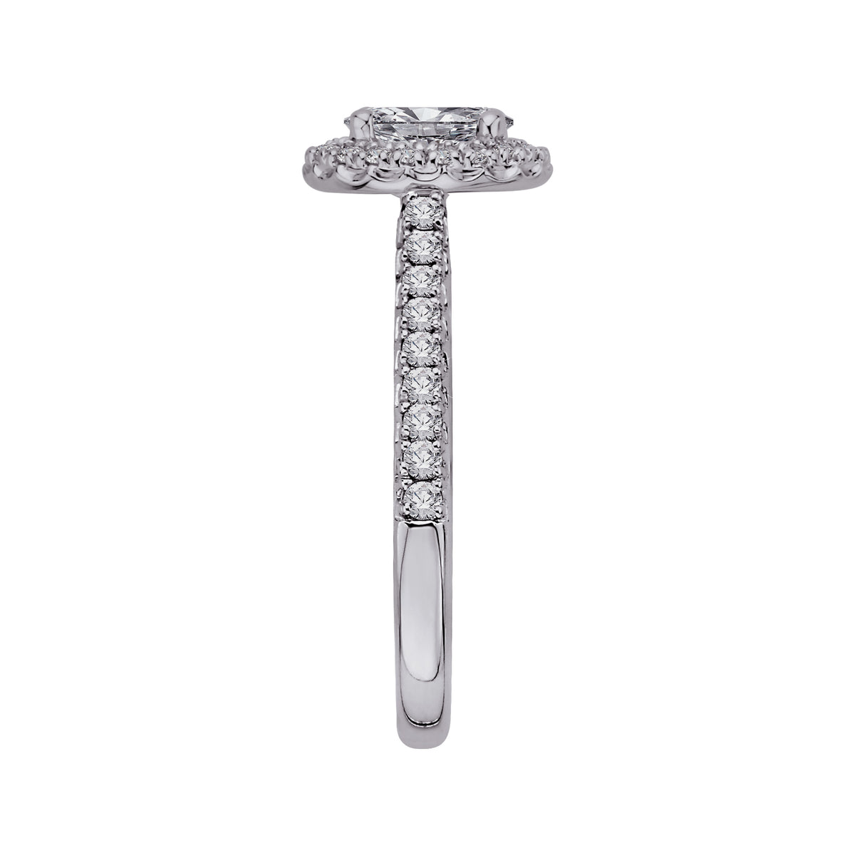 1/2ct. t.w. Round Cut Diamond Engagement Ring in 14K White Gold