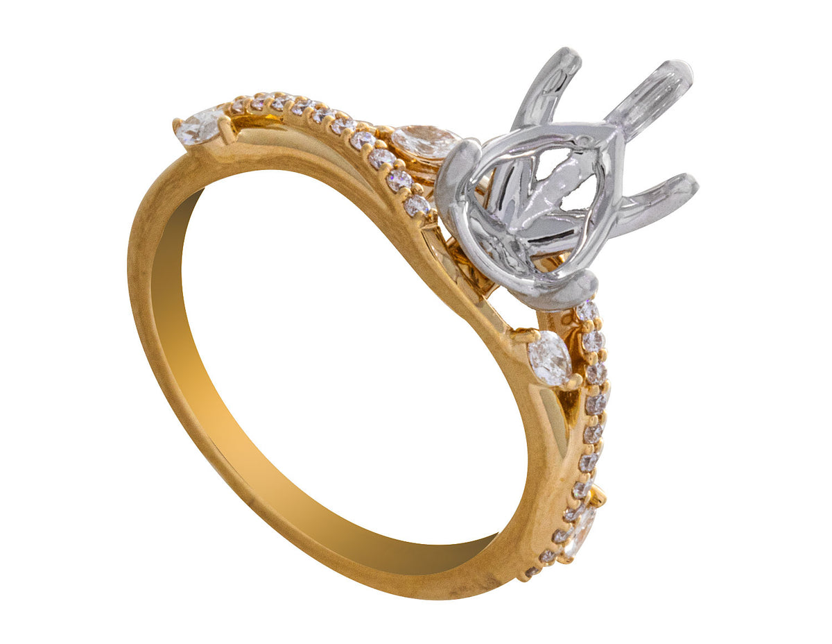 1/4ct. t.w. Diamond Engagement Ring in 14K Yellow Gold