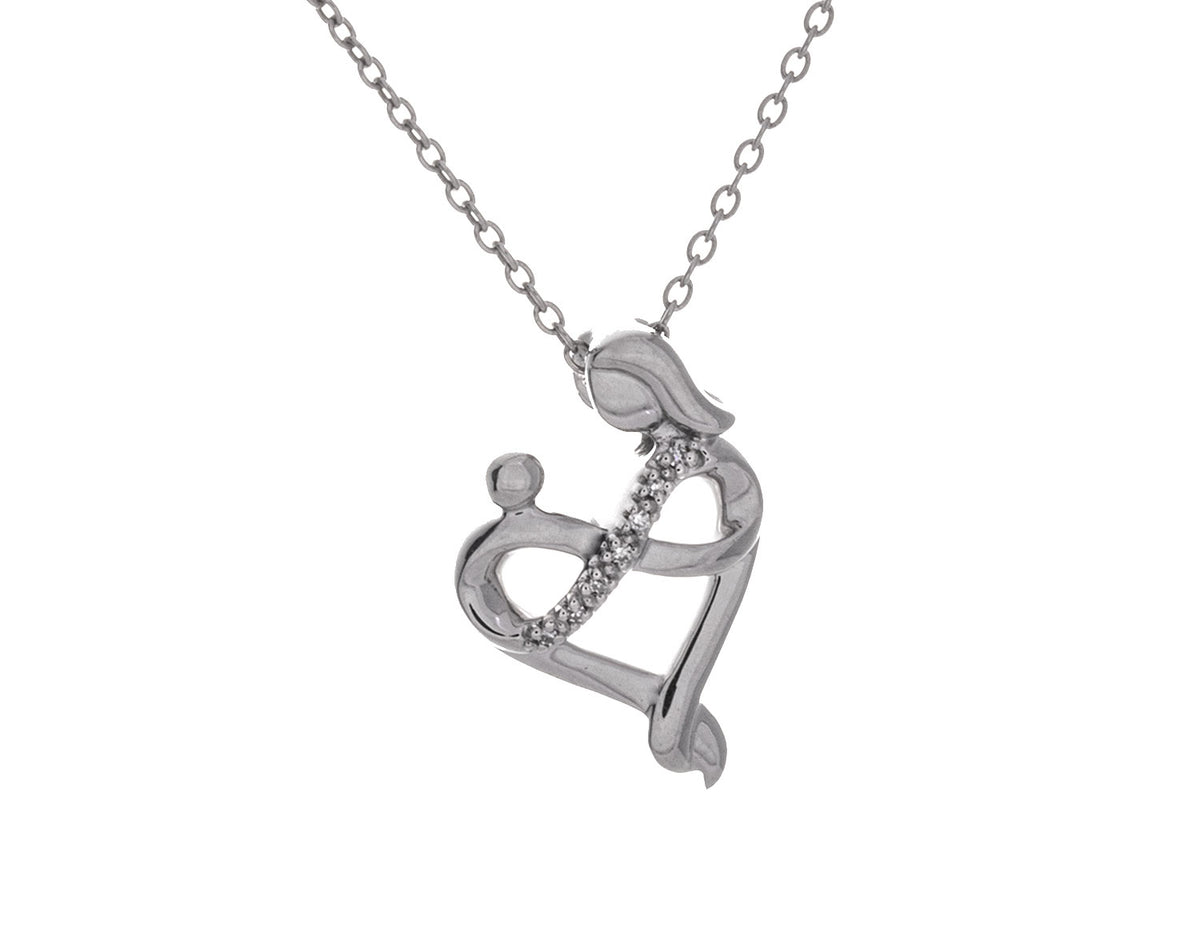 .02ct. t.w. Diamond Pendant in Sterling Silver