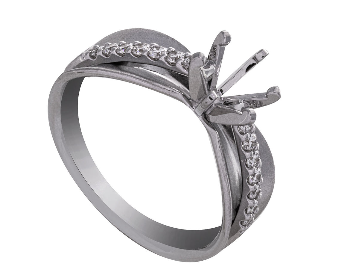 1/4ct. t.w. Diamond Engagement Ring in 14K White Gold