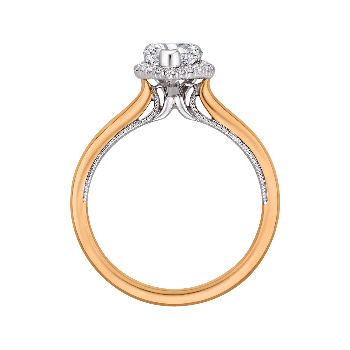 1/5ct. t.w. Diamond Engagement Ring in 14K White and Yellow Gold