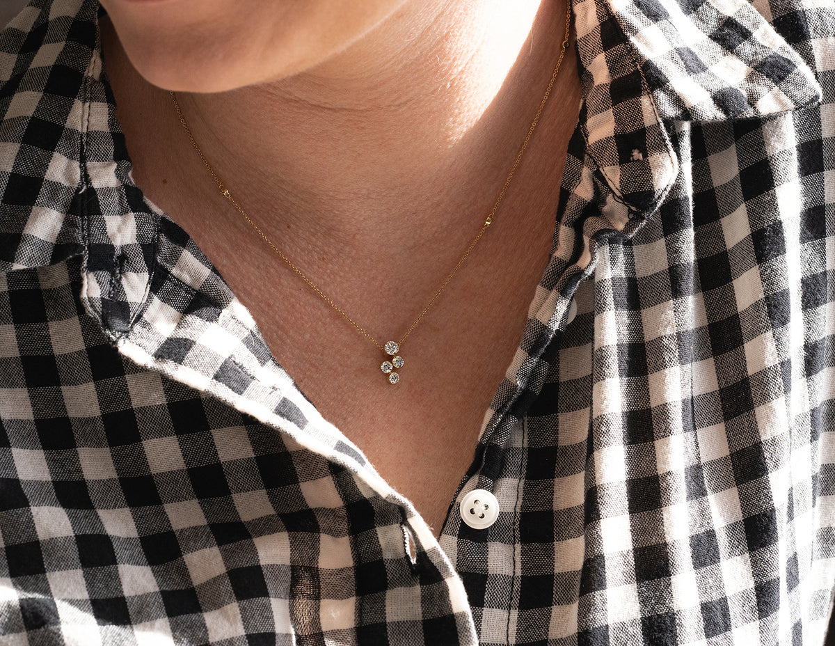 3/4ct. t.w. Newborn Lab Created Diamond Pendant in 14K Yellow Gold