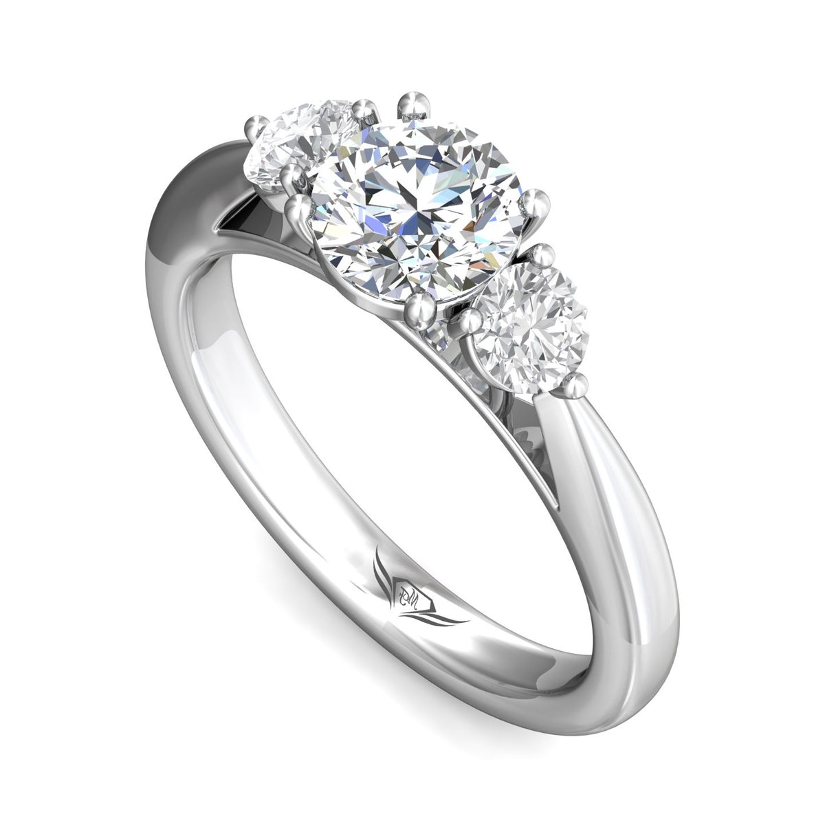 1/2ct. t.w. Round Cut Diamond Engagement Ring in 14K White Gold