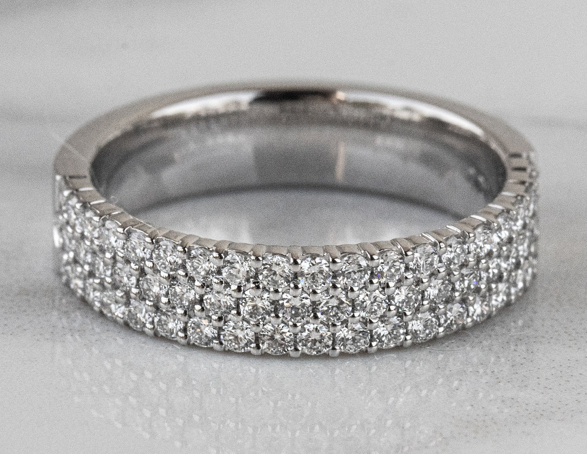 3/4ct. t.w. Diamond Anniversary Ring in 14K White Gold