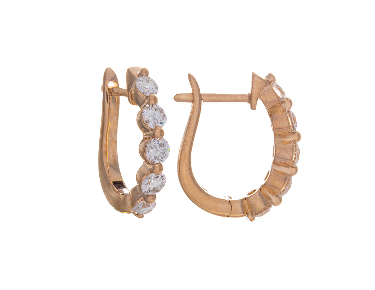 14K Yellow Gold Hoop Earrings