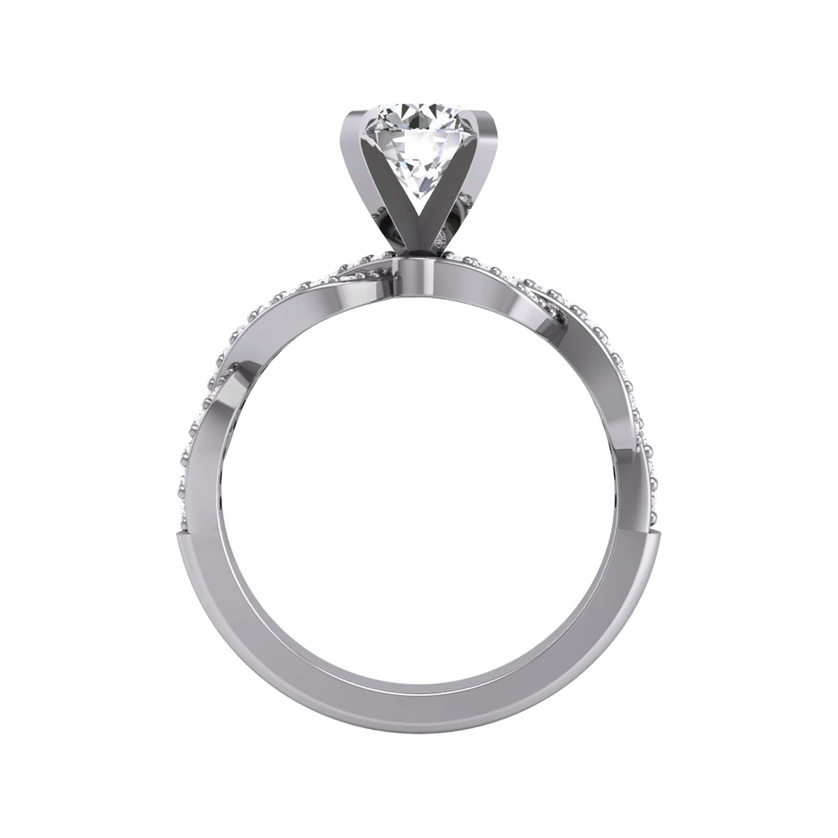 1/5ct. t.w. Diamond Engagement Ring in 14K White Gold