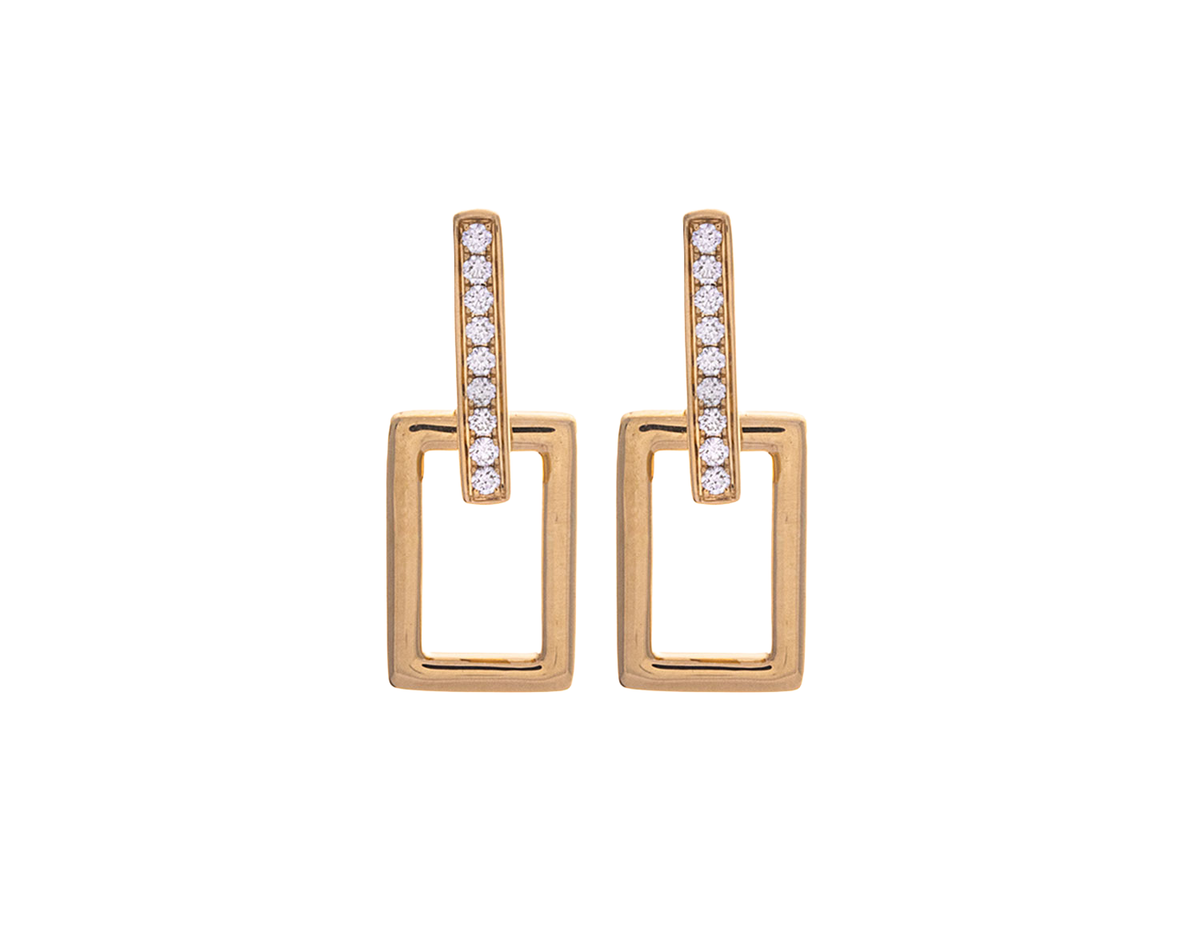 1/5ct. t.w. Diamond Dangle Earrings in 14K Yellow Gold