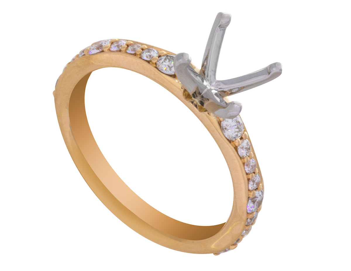 2/5ct. t.w. Kessler 81 Diamond Engagement Ring in 18K Yellow Gold