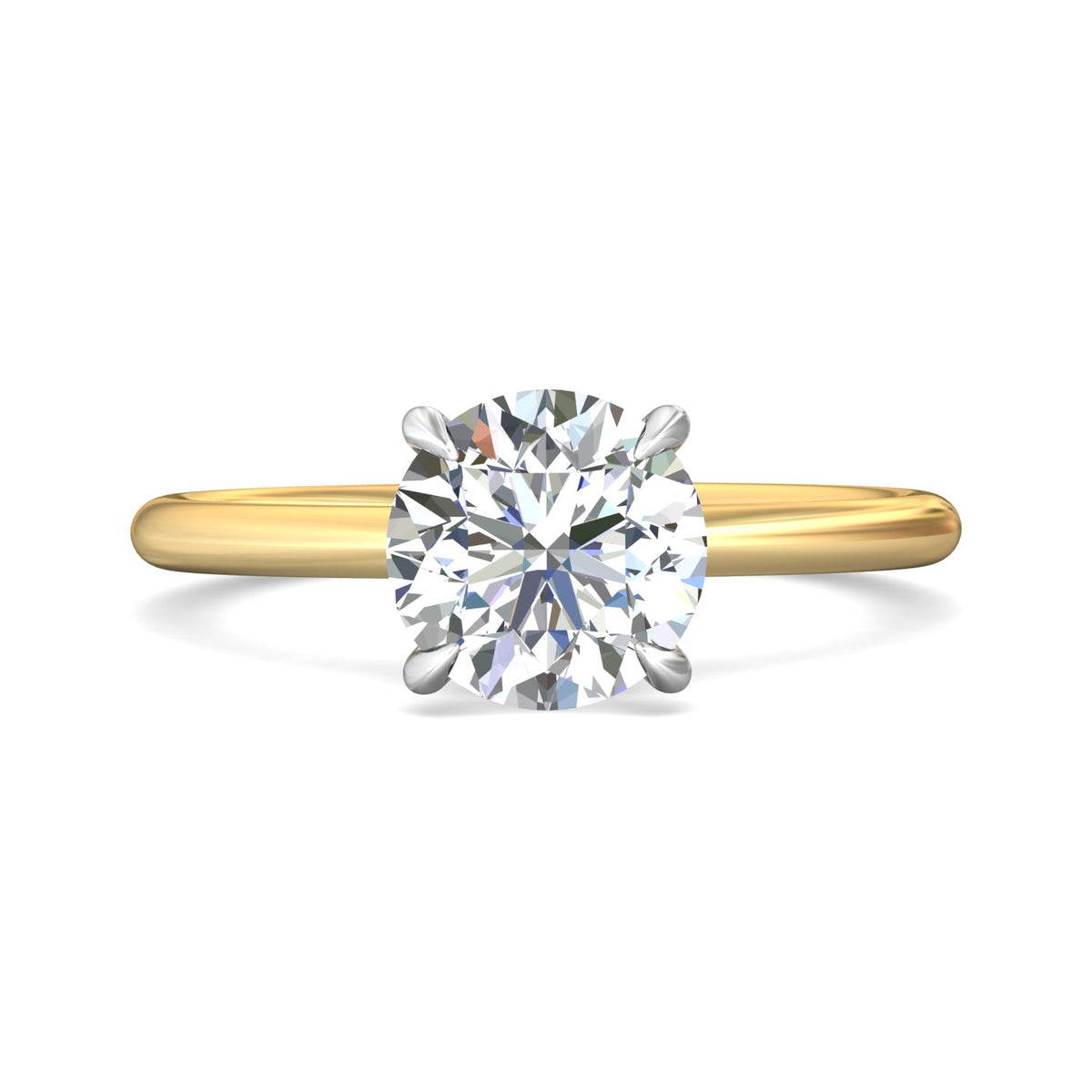 1/14ct. t.w. Diamond Engagement Ring in 14K Yellow & White Gold