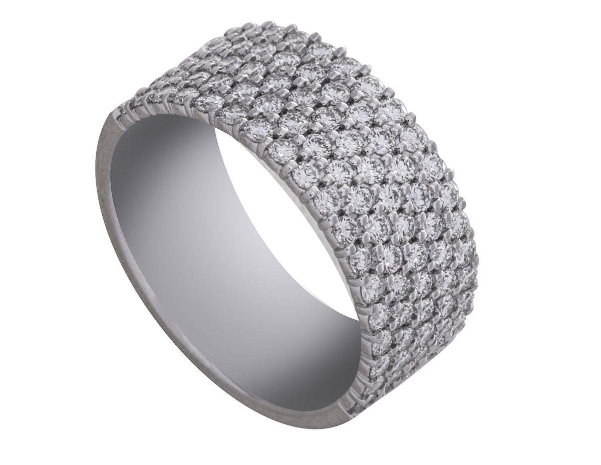 1 1/2ct. t.w. Diamond Anniversary Ring in 14K White Gold