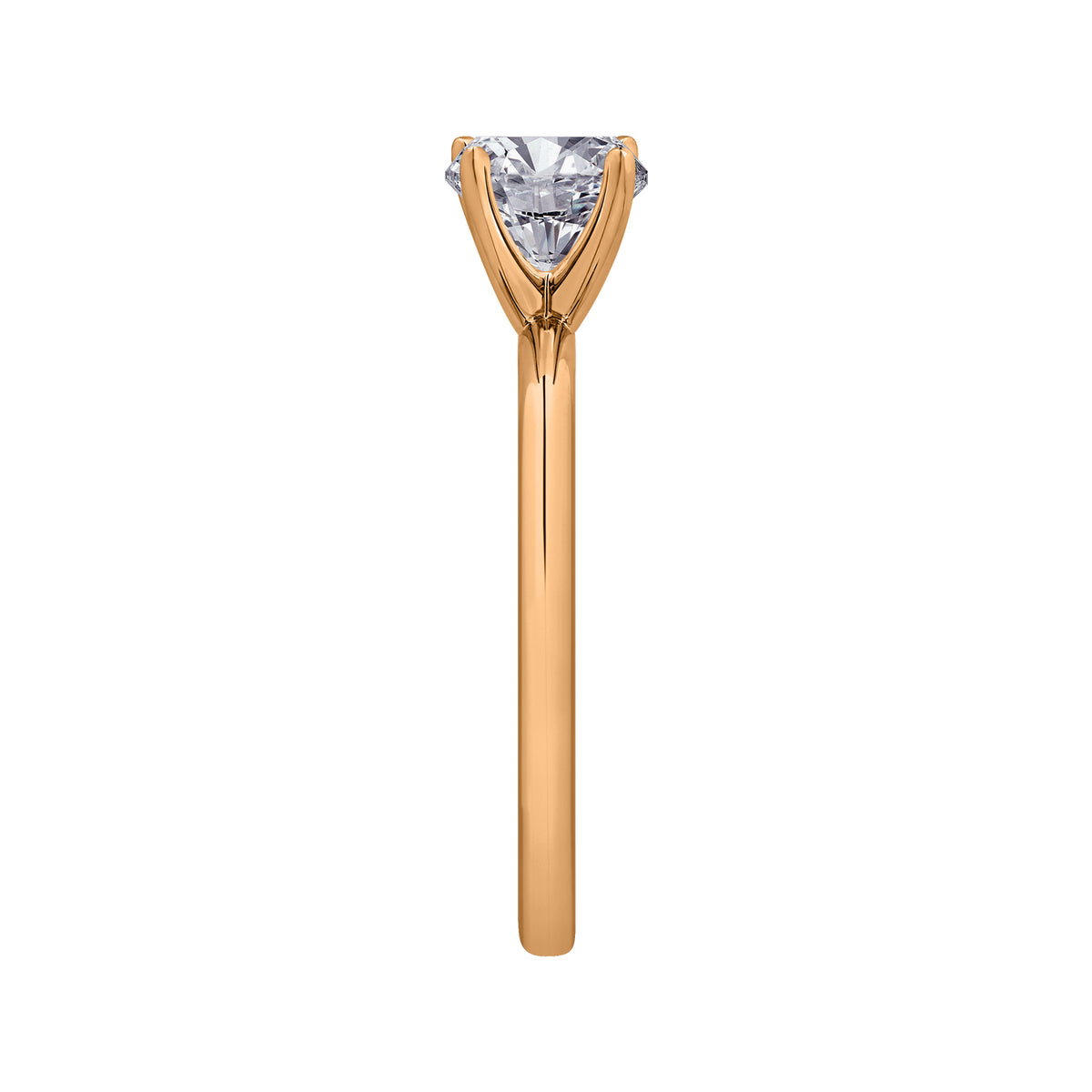 1.75mm Solitaire Engagement Ring in 14K Yellow Gold