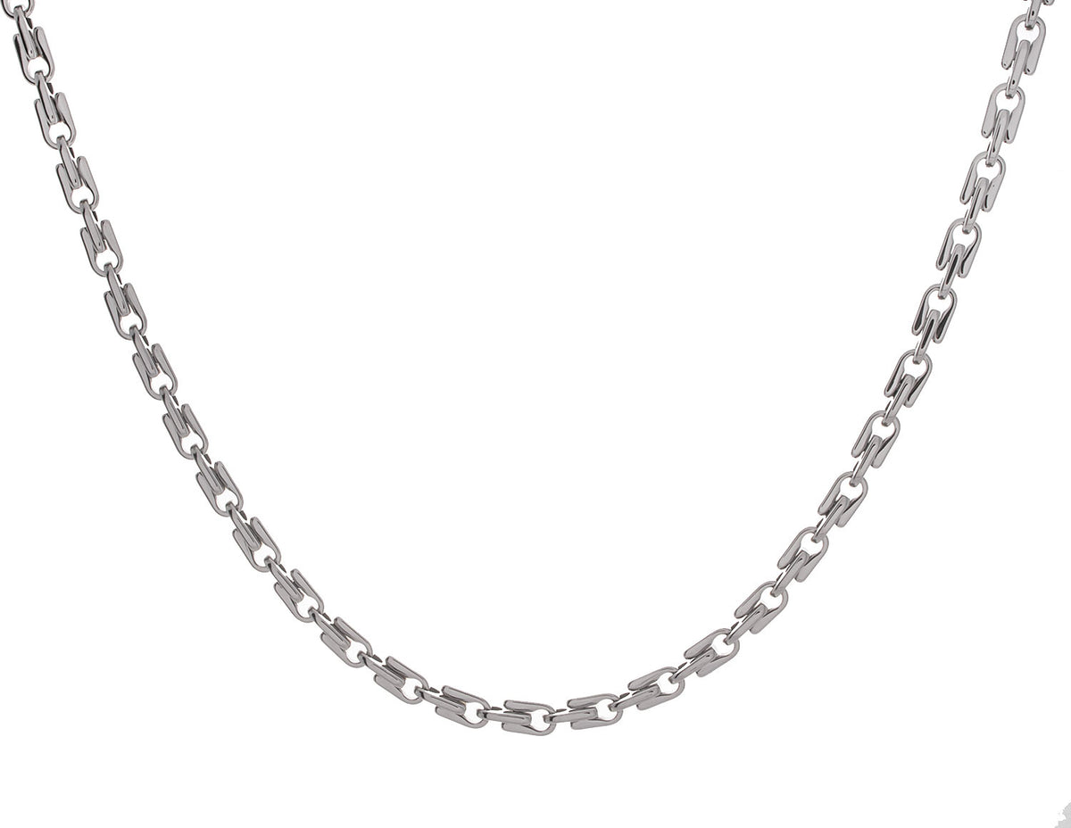 Stainless Steel Polished Zipper Link Chain