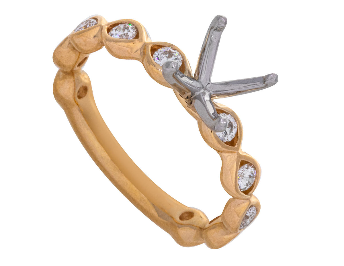 1/2ct. t.w. Kessler 81 Diamond Engagement Ring in 18K Yellow Gold