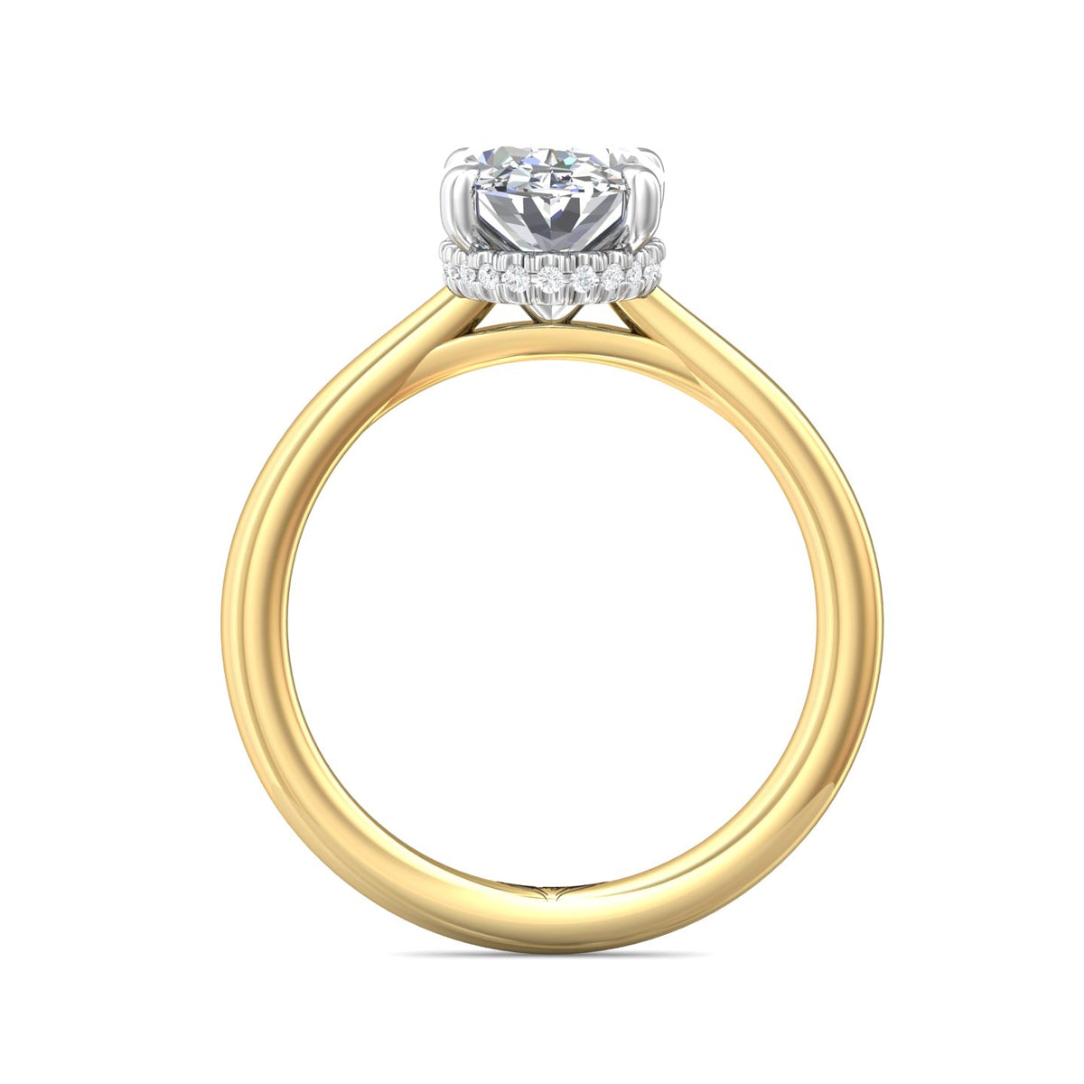 .06ct. t.w. Diamond Engagement Ring in 14K Yellow and White Gold