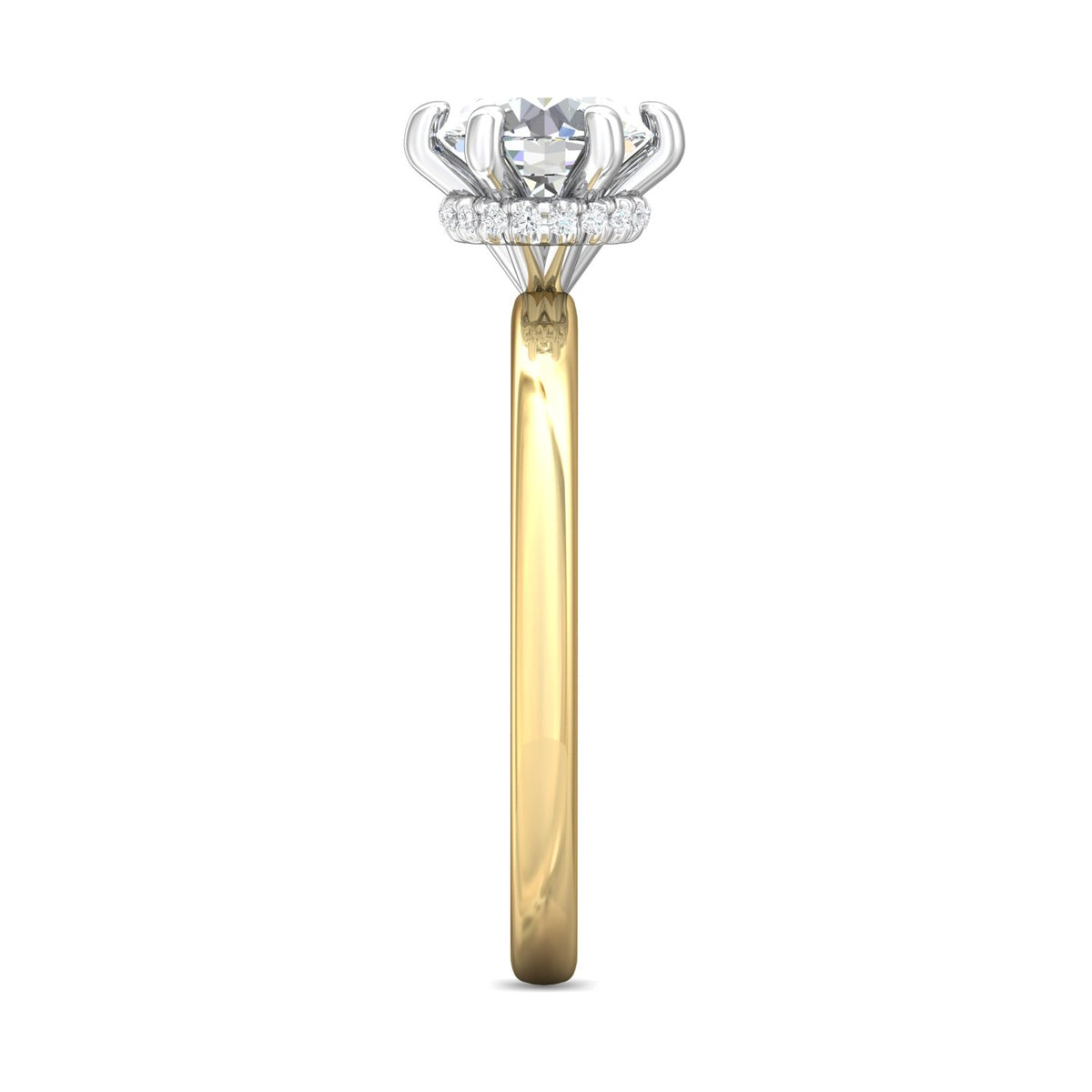 1/14ct. t.w. Diamond Engagement Ring in 14K Yellow & White Gold