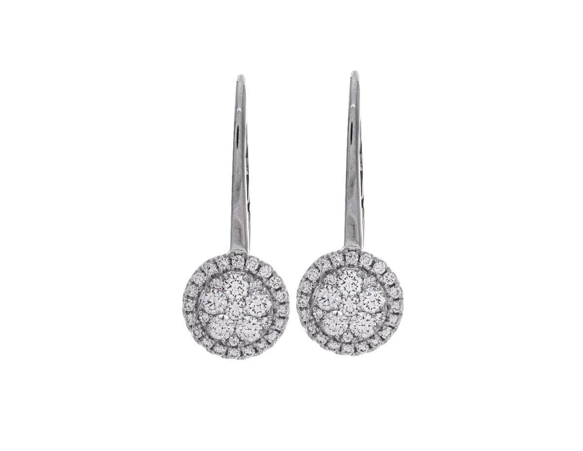5/8ct. t.w. Diamond Drop Earrings in 14K White Gold