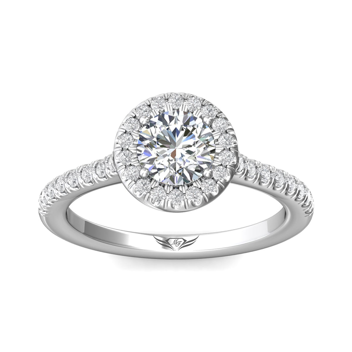 1/3ct. t.w. Diamond Engagement Ring in 14K White Gold