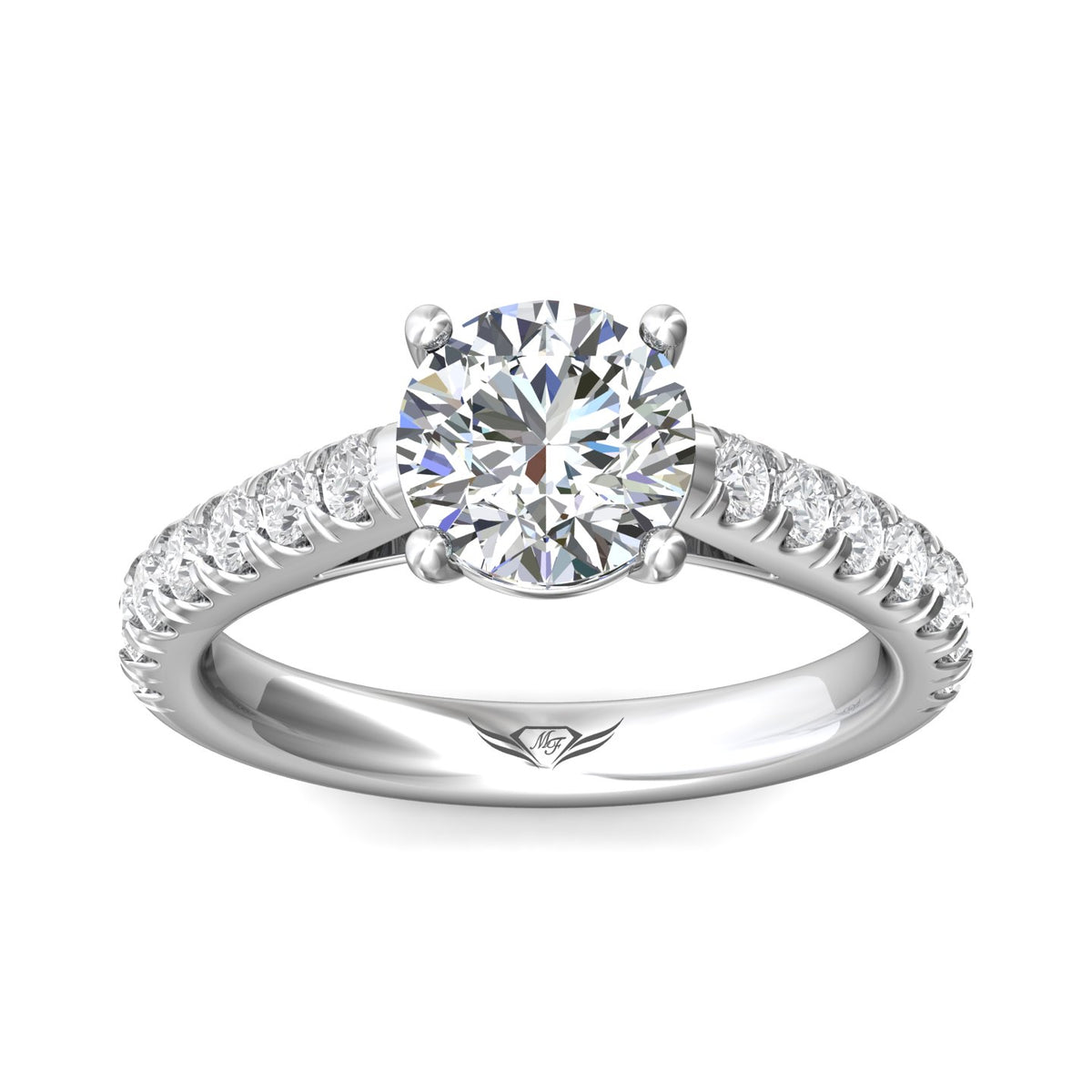 1/2ct. t.w. Diamond Engagement Ring in 14K White Gold