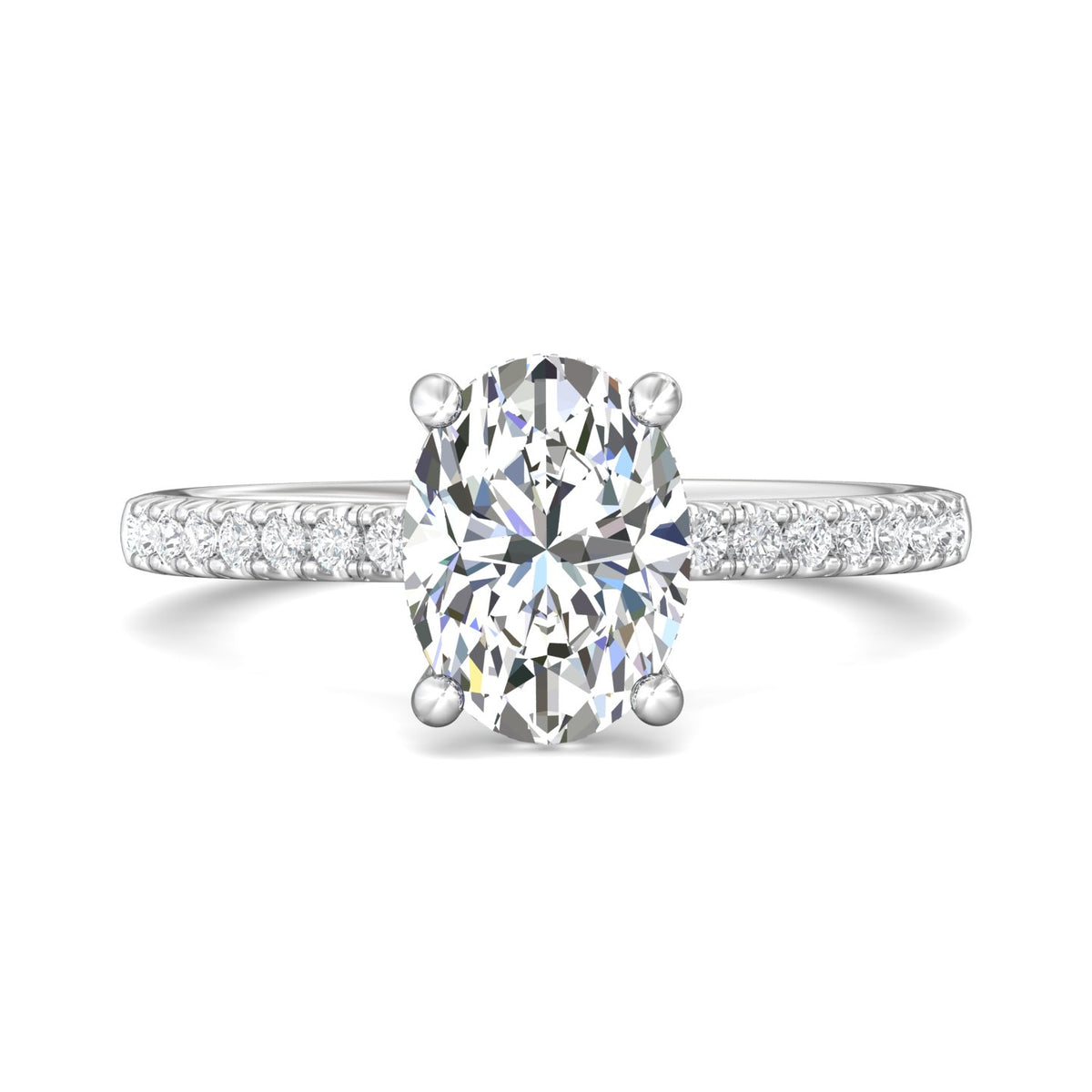1/4ct. t.w. Diamond Engagement Ring in 14K White Gold
