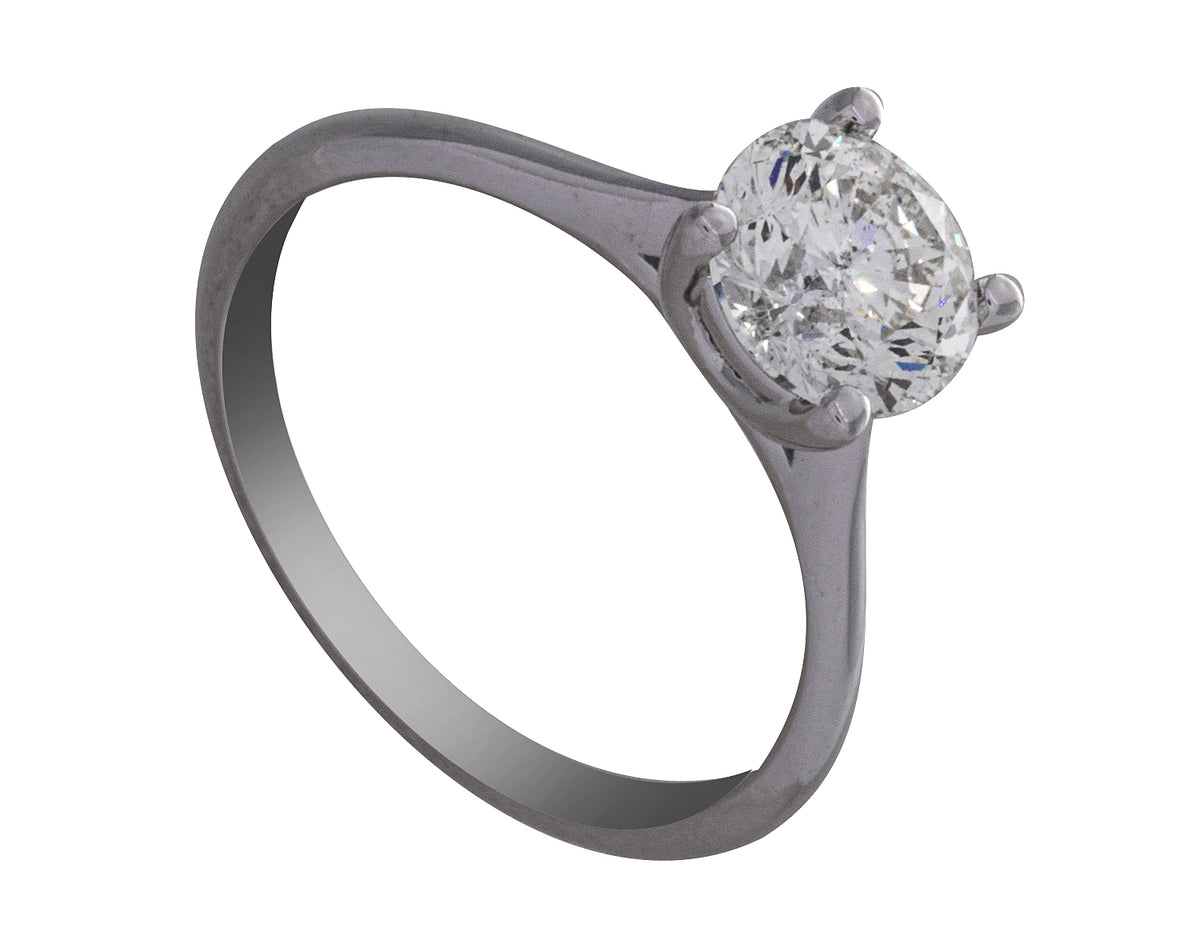 1 1/2ct. Kessler 81 Diamond Engagement Ring in 14K White Gold