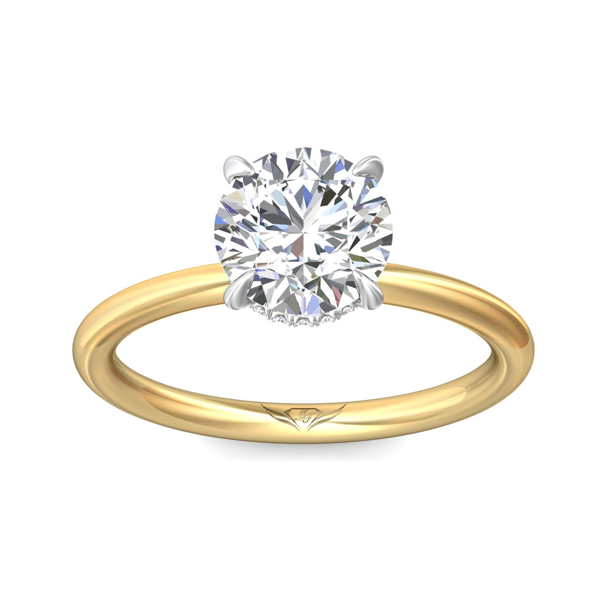1/14ct. t.w. Diamond Engagement Ring in 14K Yellow & White Gold