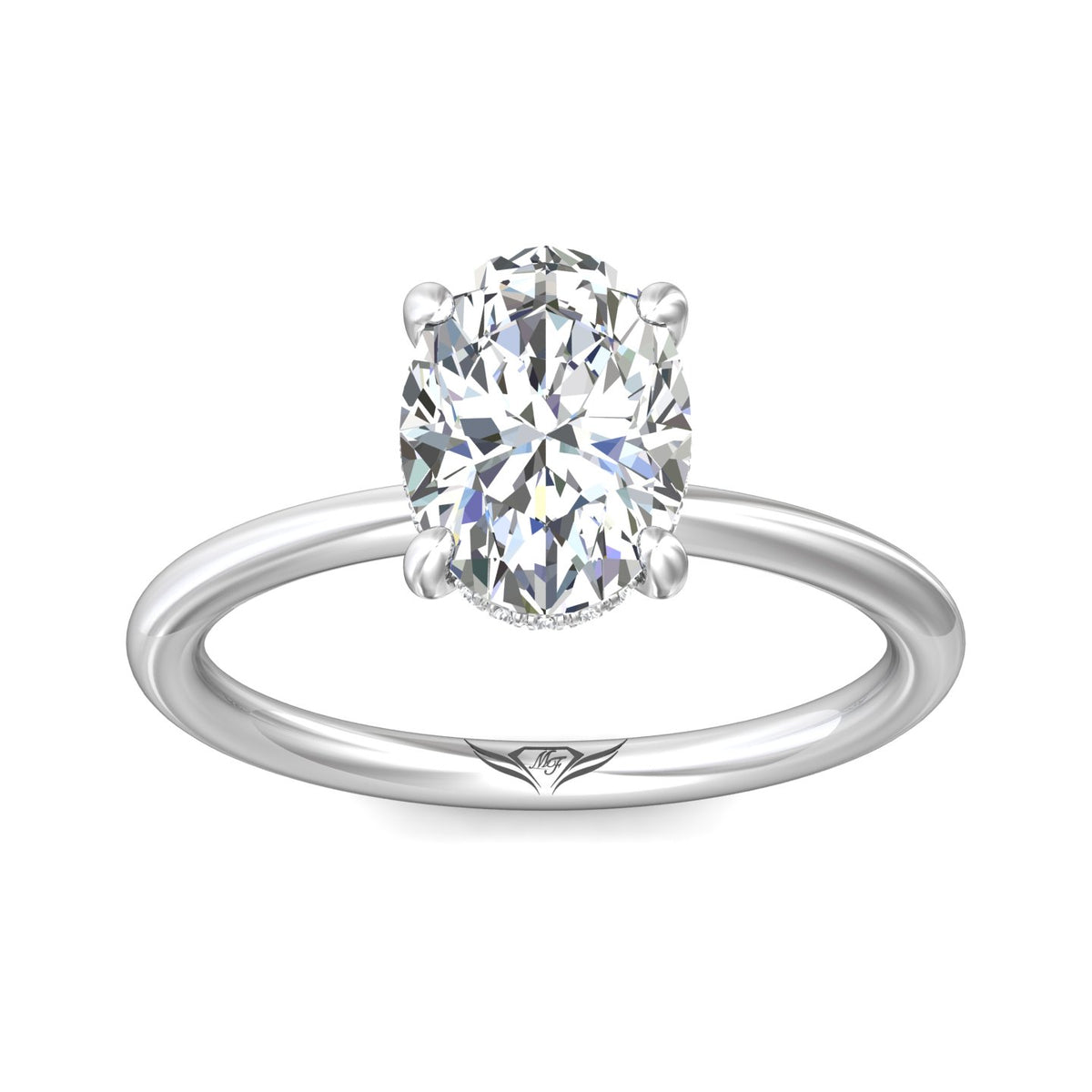 .06ct. t.w. Diamond Engagement Ring in 14K White Gold