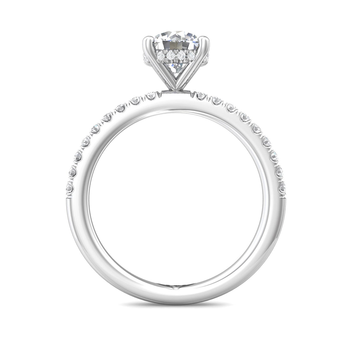 1/4ct. t.w. Diamond Engagement Ring in 14K White Gold
