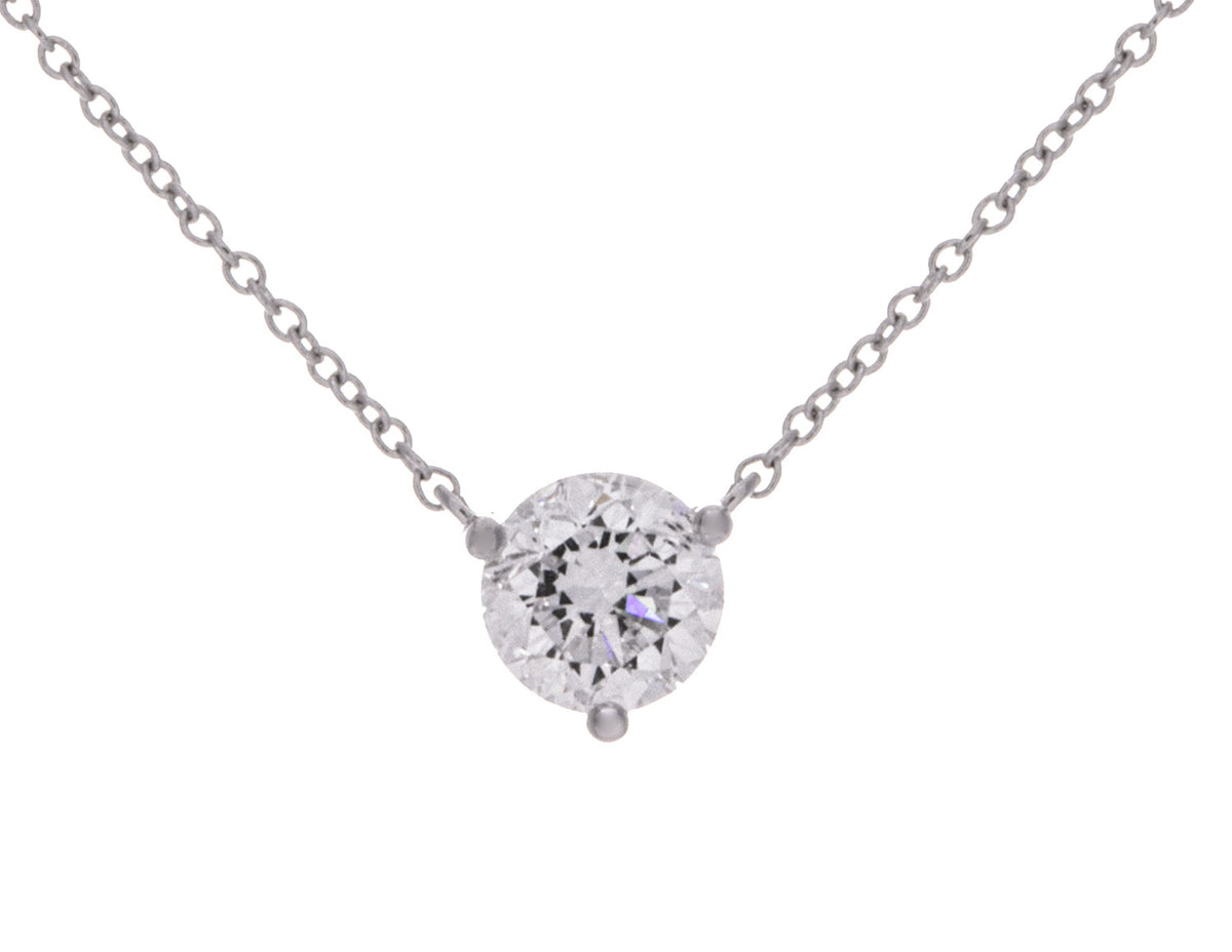 3/4ct. Newborn Lab Created Diamond Pendant in 14K White Gold