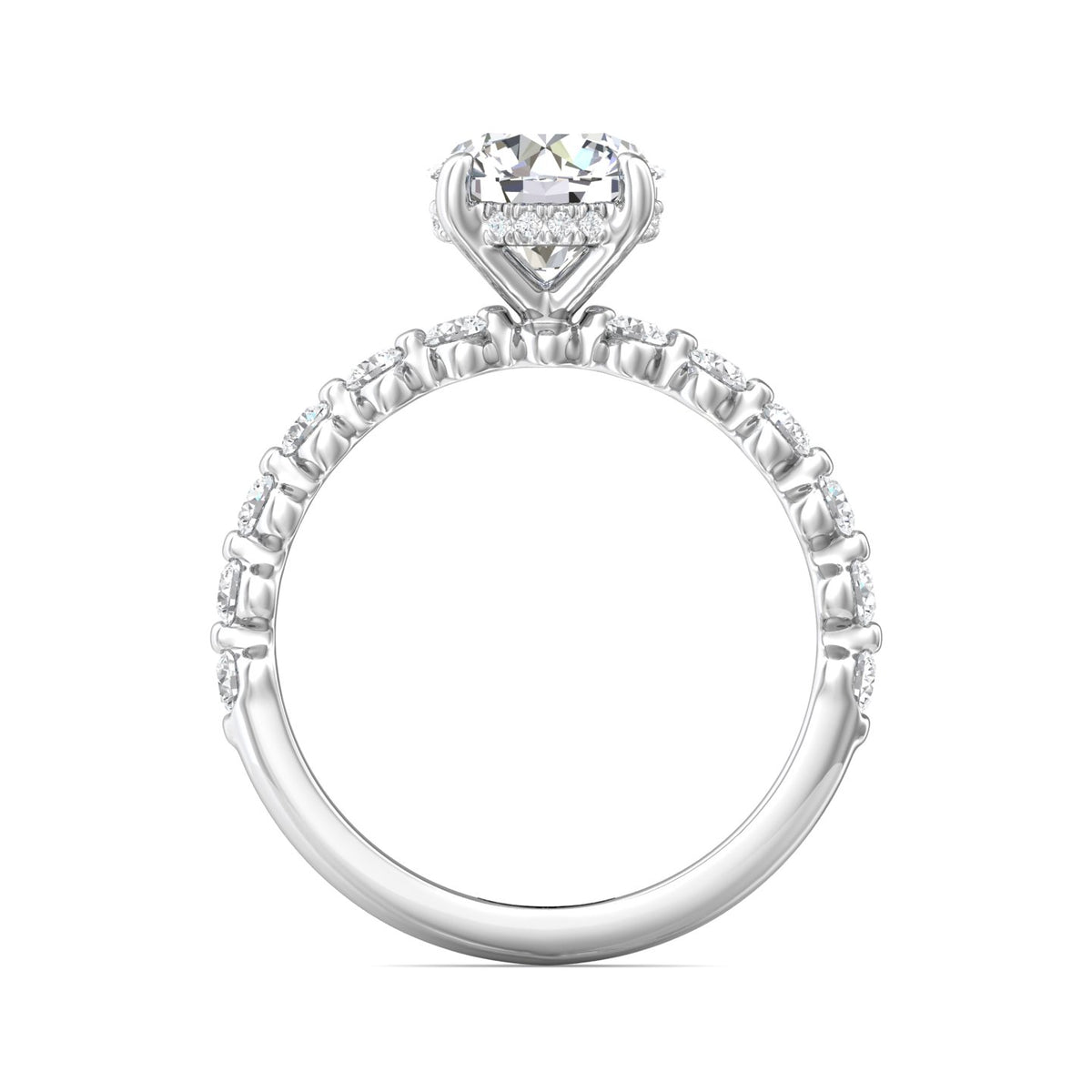 1/2ct. t.w. Diamond Engagement Ring in 14K White Gold
